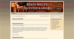 Desktop Screenshot of bmugyvedikamara.hu